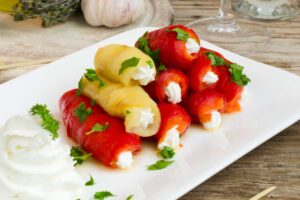 involtini di peperoni con crema di tonno
