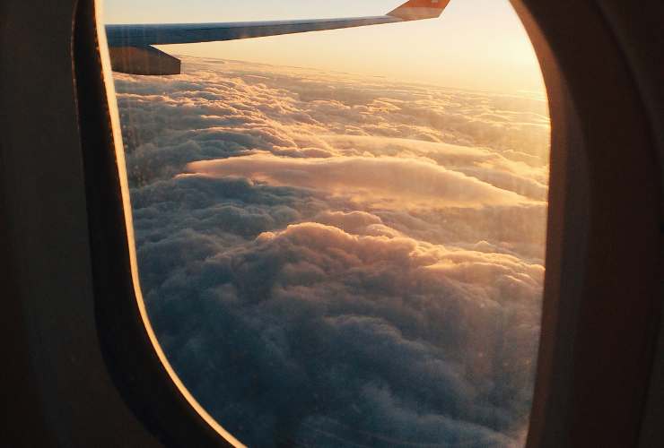 finestrino di un aereo